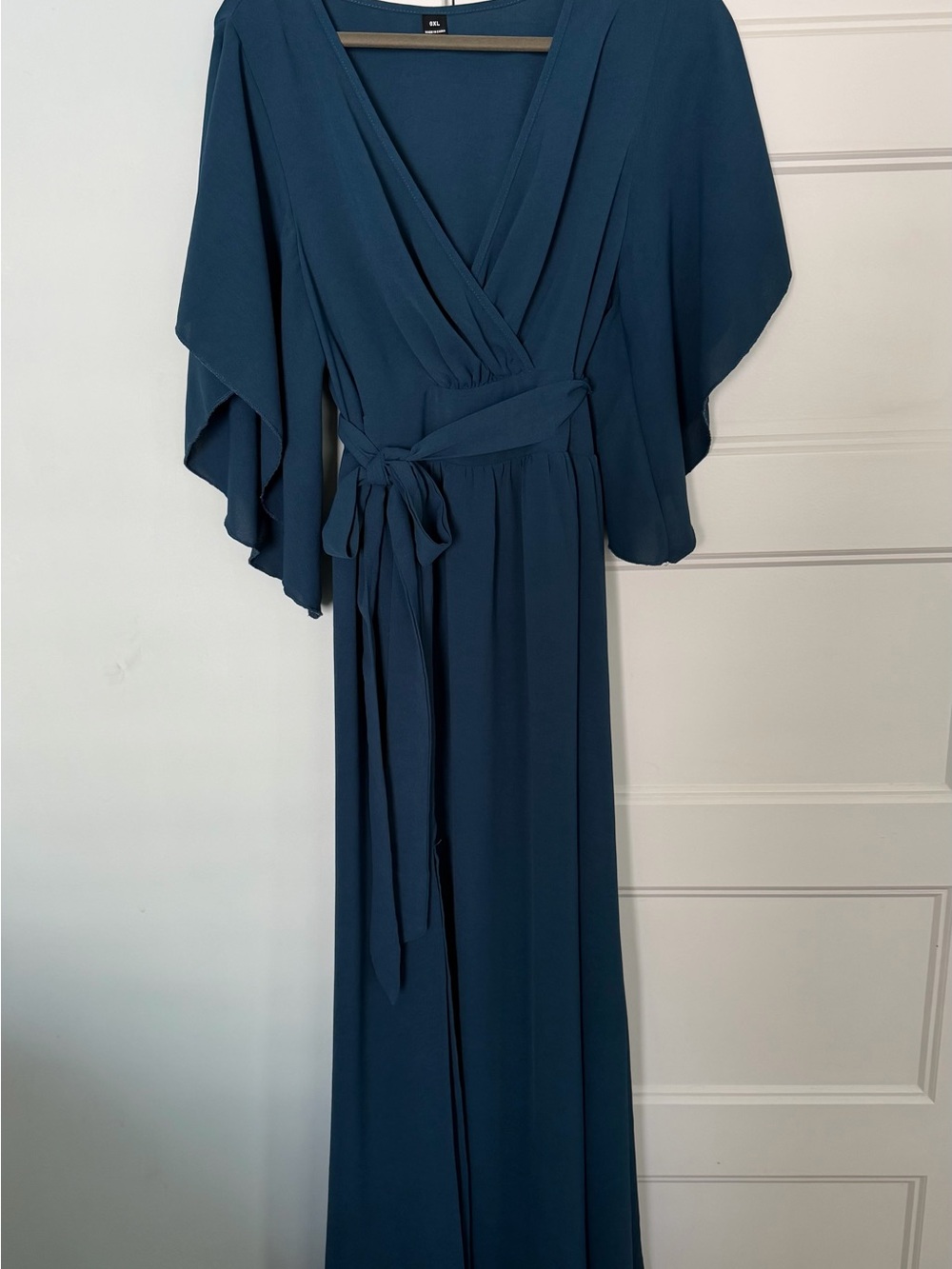 SHEIN Teal Wrap Maxi Dress 0XL SHEIN - Like new